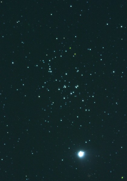 土星とプレセペ星団M44