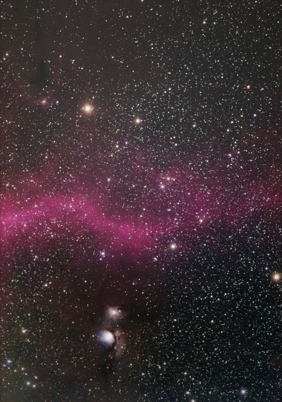 �I���I������M78���_����NGC2024(�R����)�A�n�����_�̎���