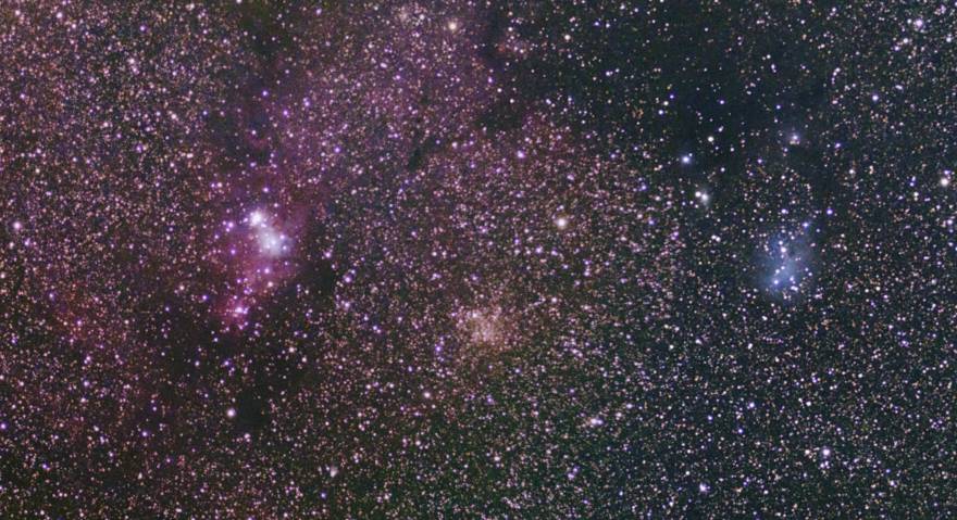 IC2169��NGC2264�̃��U�C�N�����摜