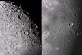 月齢9.4の月面拡大画像